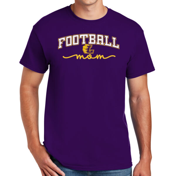 Football Mom - DryBlend ® 50 Cotton/50 Poly T Shirt Thumbnail